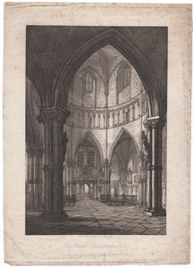The Temple Church, London, 1817